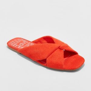 💯Women's Addie Microsuede Knotted Slide Sandals